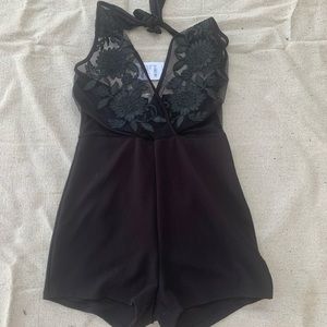 Charlotte Russe romper, black, size small, new with tags #w33